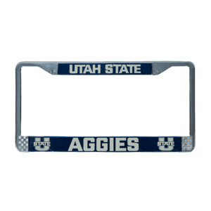 Utah State, Aggies, U-State, Metal, License Plate, Frame